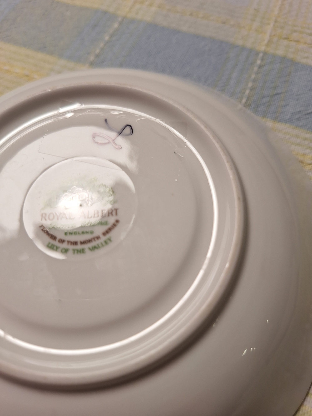 Royal Albert White Porcelain Bowl - Lady of the Valley